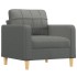 Sillón de tela gris oscuro 60
