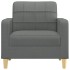 Sillón de tela gris oscuro 60