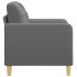 Sillón de tela gris oscuro 60