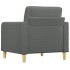 Sillón de tela gris oscuro 60