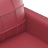 Sillón cuero sintético rojo tinto 60