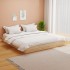 Estructura de cama sin colchón madera maciza 160x200