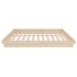 Estructura de cama sin colchón madera maciza 160x200