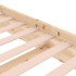 Estructura de cama sin colchón madera maciza 160x200