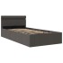 Cama canapé hidráulica de almacenaje sin colchón gris 90x200