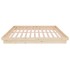 Estructura de cama doble sin colchón madera