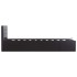 Cama canapé hidráulica cuero sintético negro 90x200