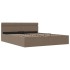 Cama canapé hidráulica almacenaje sin colchón taupe 160x200