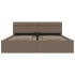 Cama canapé hidráulica almacenaje sin colchón taupe 160x200