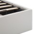 Cama canapé hidráulica cuero sintético blanco 140x200