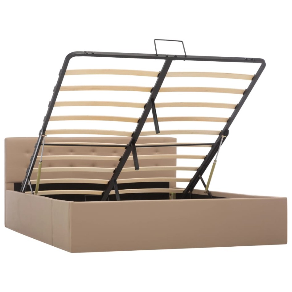 Cama canapé hidráulica sin colchón capuchino 140x200