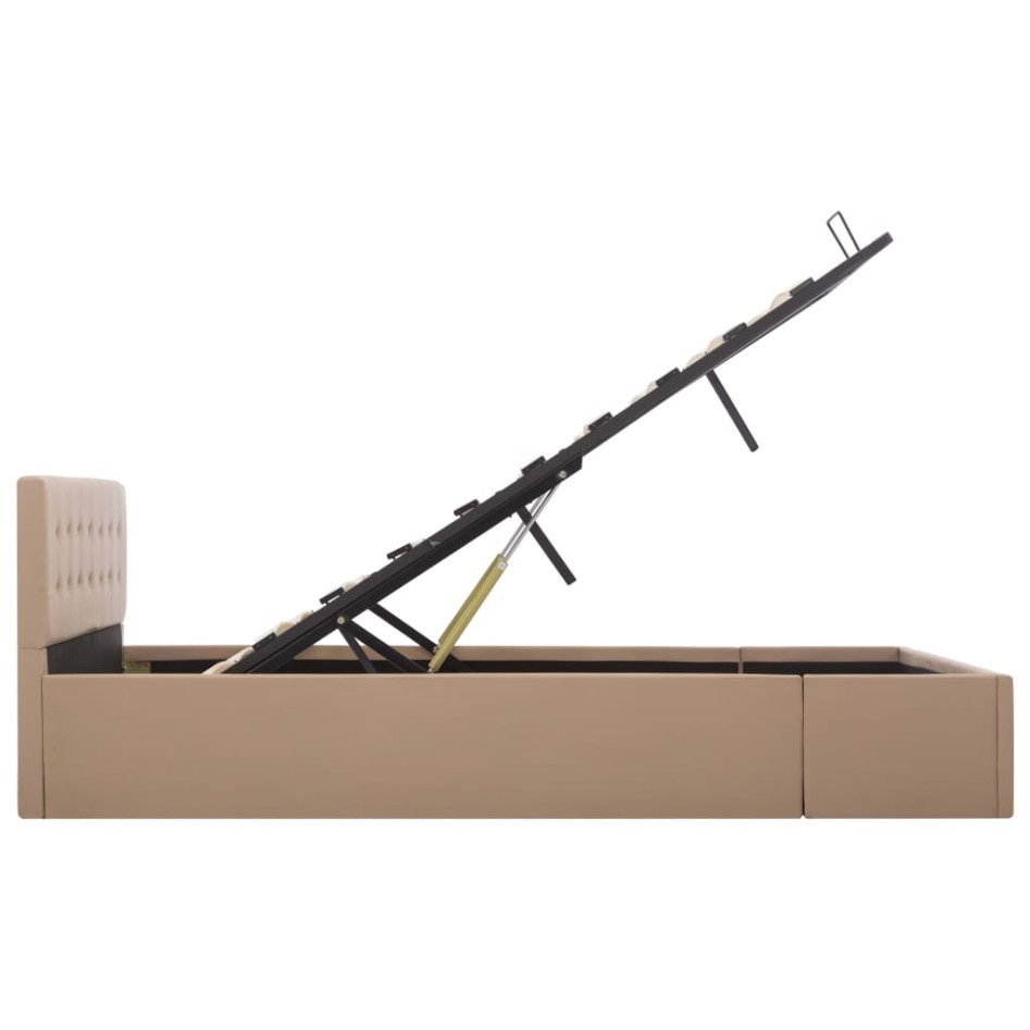 Cama canapé hidráulica sin colchón capuchino 140x200