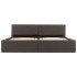 Cama canapé hidráulica cuero sintético gris 180x200