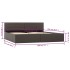 Cama canapé hidráulica cuero sintético gris 180x200