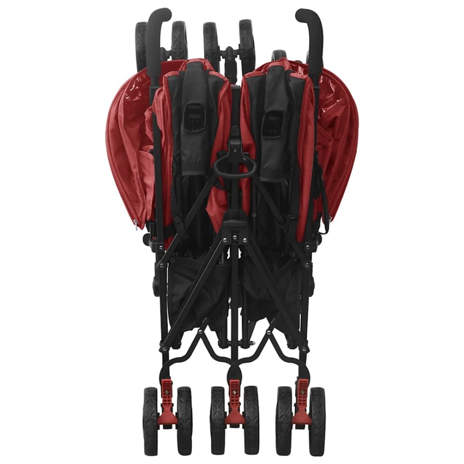 Carrito para gemelos de acero