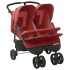 Carrito para gemelos de acero