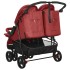 Carrito para gemelos de acero
