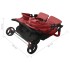 Carrito para gemelos de acero
