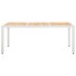 Conjunto de comedor de jardín 9 piezas ratán sintético
