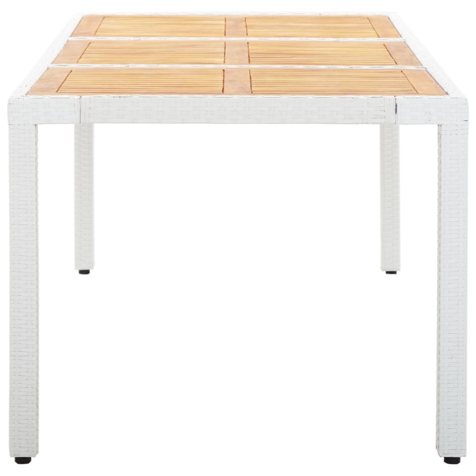 Conjunto de comedor de jardín 9 piezas ratán sintético