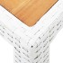 Conjunto de comedor de jardín 9 piezas ratán sintético