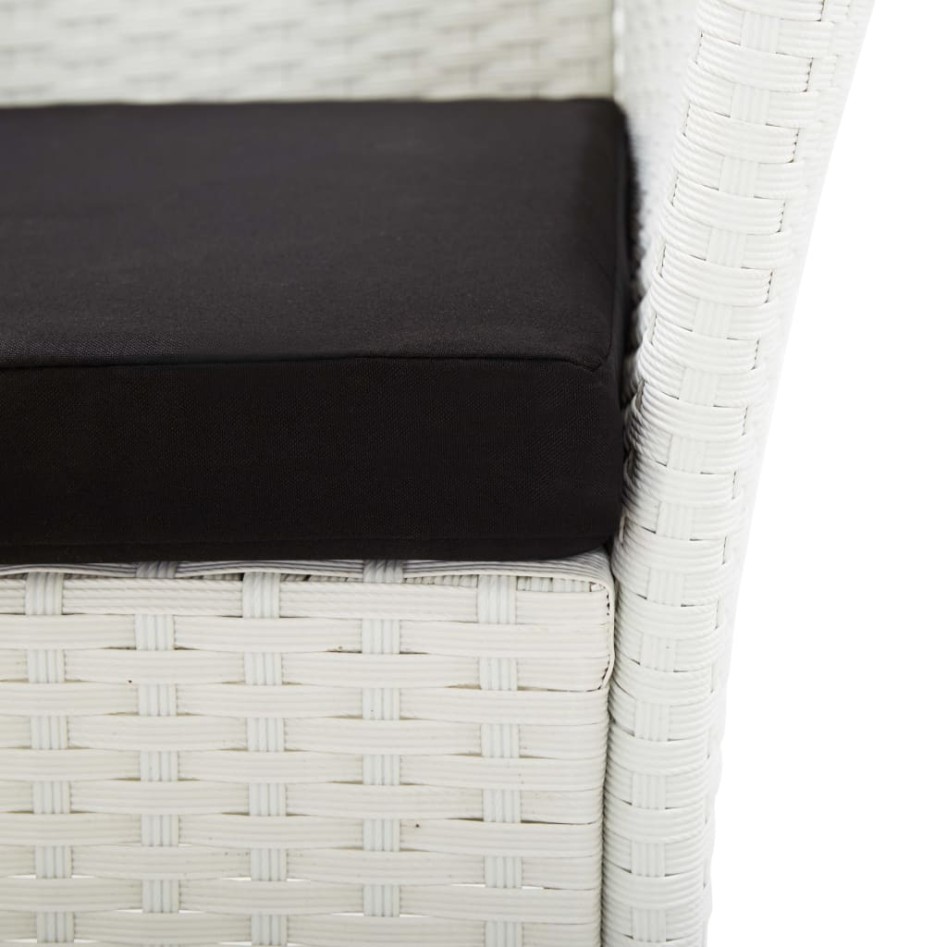 Conjunto de comedor de jardín 9 piezas ratán sintético