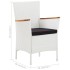 Conjunto de comedor de jardín 9 piezas ratán sintético