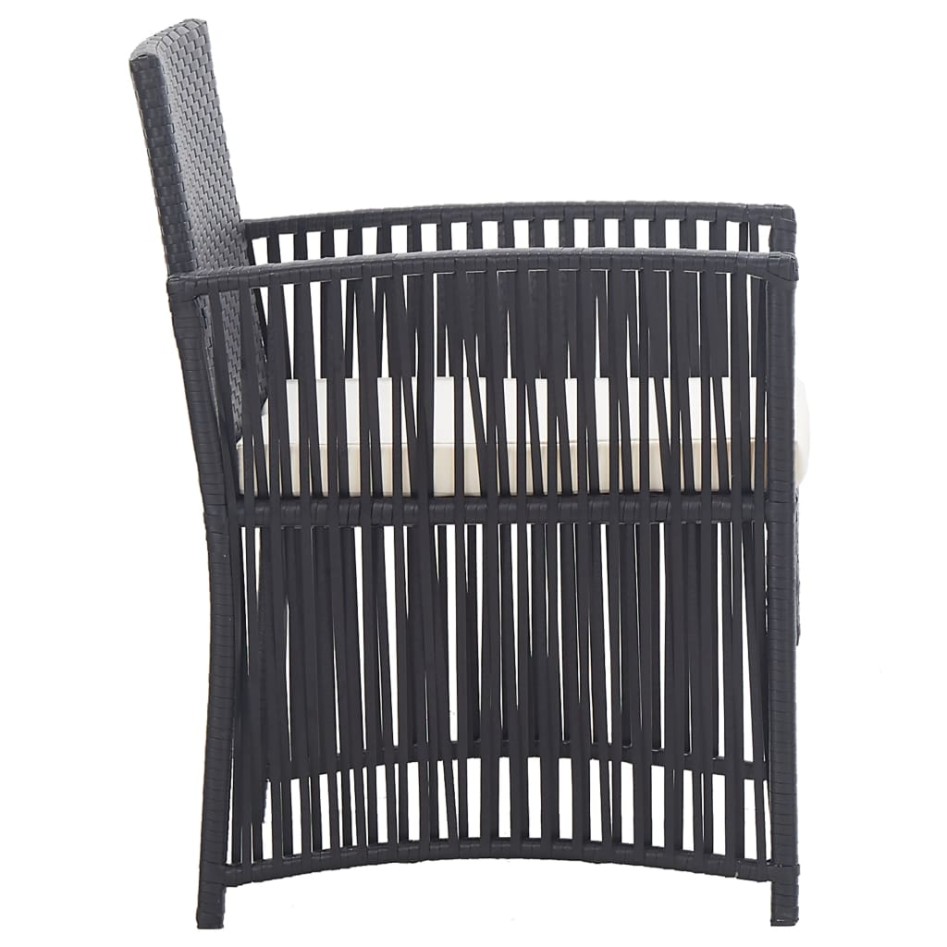 Sillones de jardín con cojines 2 unidades ratán sintético
