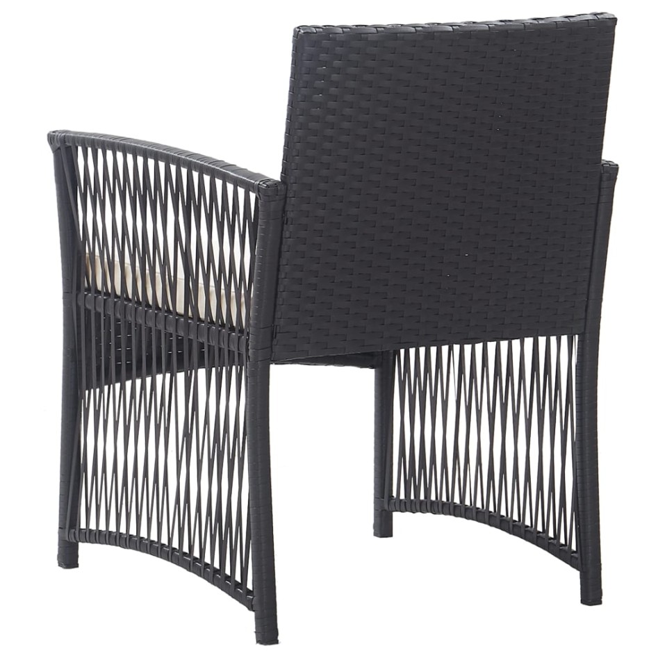 Sillones de jardín con cojines 2 unidades ratán sintético