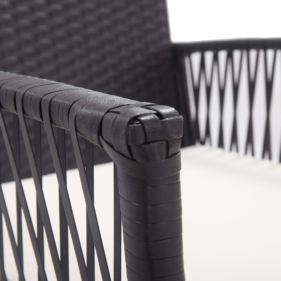 Sillones de jardín con cojines 2 unidades ratán sintético