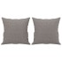 Sofá de 2 plazas con cojines tela gris taupe 140