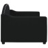 Sofá cama sin colchón tela negro 80x200