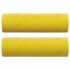 Sofá de 2 plazas con cojines terciopelo amarillo 140