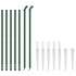 Cerca de alambre con pinchos de anclaje verde 1x10
