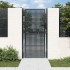 Puerta de jardín acero gris antracita 105x250