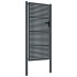 Puerta de jardín acero gris antracita 105x250