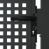 Puerta de jardín acero gris antracita 105x250