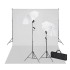 Kit de estudio telón fondo blanco 600x300 cm y