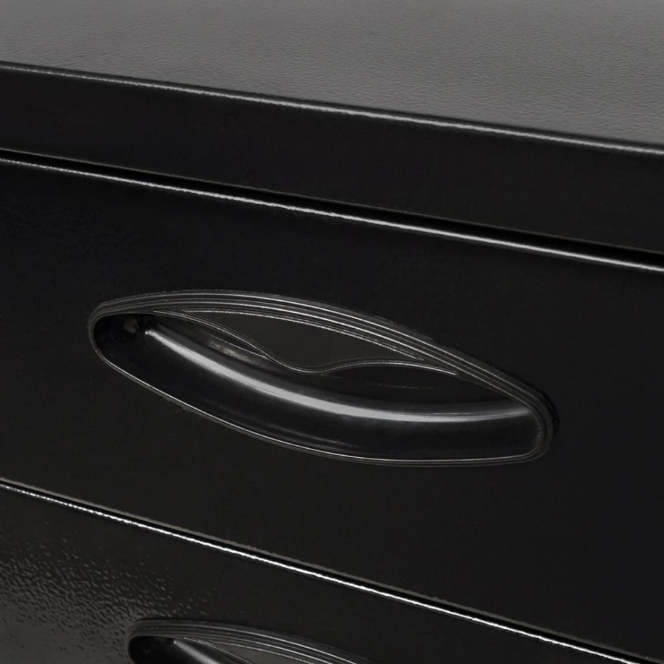 Cajón de herramientas de metal con 3 cajones