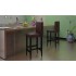 Taburetes de cocina 4 unidades cuero sintético marrón