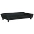 Cama para perros de terciopelo negra 100x50x21