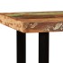 Set muebles de bar 5 pzas madera maciza reciclada cuero