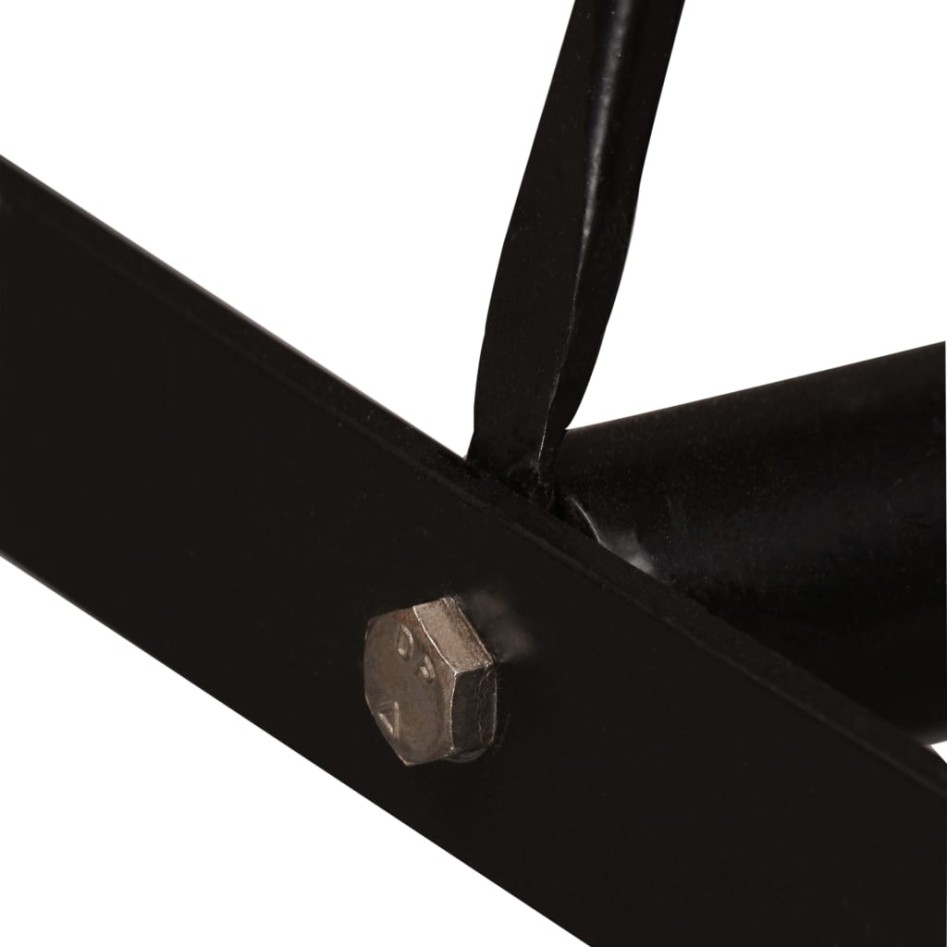 Set muebles de bar 5 pzas madera maciza reciclada cuero