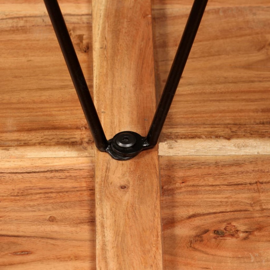 Set de muebles de bar 3 piezas acacia y madera