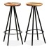 Set de muebles de bar 3 piezas acacia y madera