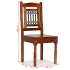 Sillas de comedor 4 unidades madera maciza