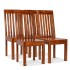 Sillas de comedor 4 unidades madera maciza