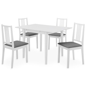 Juego de muebles de comedor 5 piezas MDF