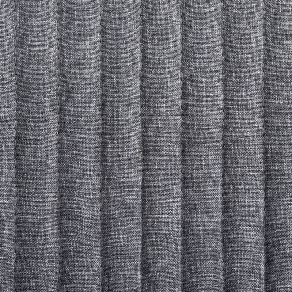 Sillas de comedor giratorias 4 unidades tela gris