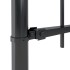 Valla de jardín con puntas de lanza acero negro 11,9x0,8